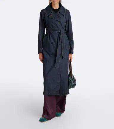 Dries Van Noten Denim trench coat | Thumbnail 3 Dries Van Noten Denim trench coat | Thumbnail 3