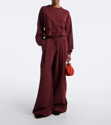 Dries Van Noten Wide-leg cotton jersey sweatpants | Thumbnail 3