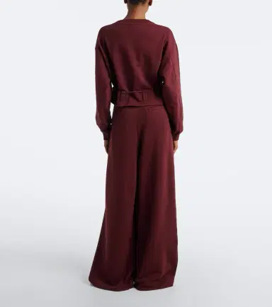 Dries Van Noten Wide-leg cotton jersey sweatpants | Thumbnail 4
