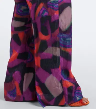Dries Van Noten Printed moiré wide-leg pants | Thumbnail 5 Dries Van Noten Printed moiré wide-leg pants | Thumbnail 5