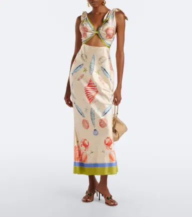 Retrofete Retrofête Carlotte silk-blend satin maxi dress | Thumbnail 2