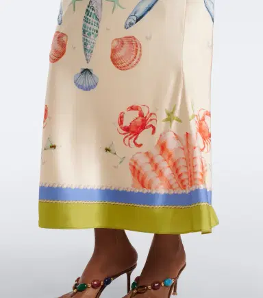 Retrofete Retrofête Carlotte silk-blend satin maxi dress | Thumbnail 5