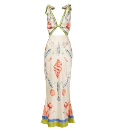 Retrofete Retrofête Carlotte silk-blend satin maxi dress | Thumbnail 1