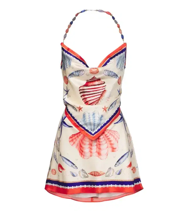 Retrofete Retrofête Creta embellished silk-blend satin minidress