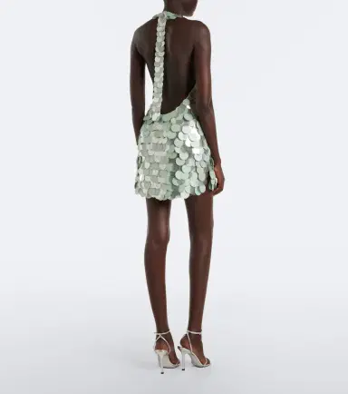 Retrofête Retrofête Briggs sequined halterneck minidress | Thumbnail 5
