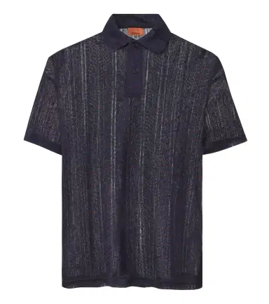 Missoni Greek Key knitted polo shirt | Thumbnail 1