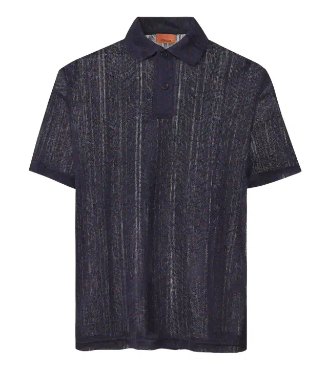 Missoni Greek Key knitted polo shirt
