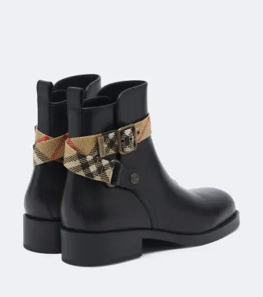 Burberry Huntley Check leather ankle boots | Thumbnail 2 Burberry Huntley Check leather ankle boots | Thumbnail 2