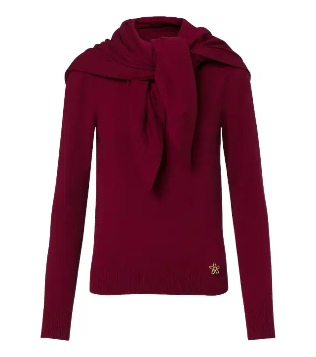 Oscar de la Renta Layered cashmere sweater