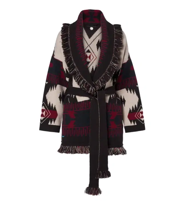 Icon Jacquard cashmere cardigan