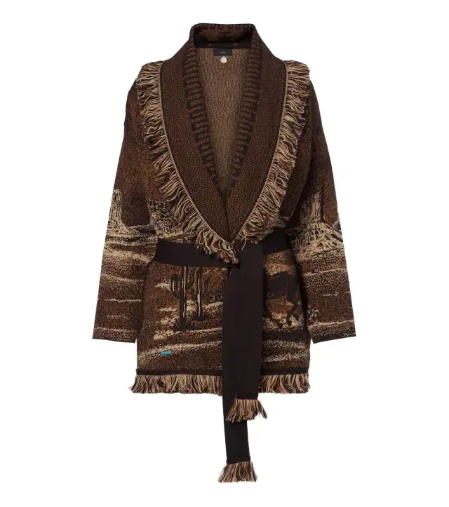 Wild Wild jacquard wool-blend cardigan