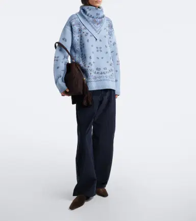 Alanui Bandana Jacquard virgin wool sweater | Thumbnail 3