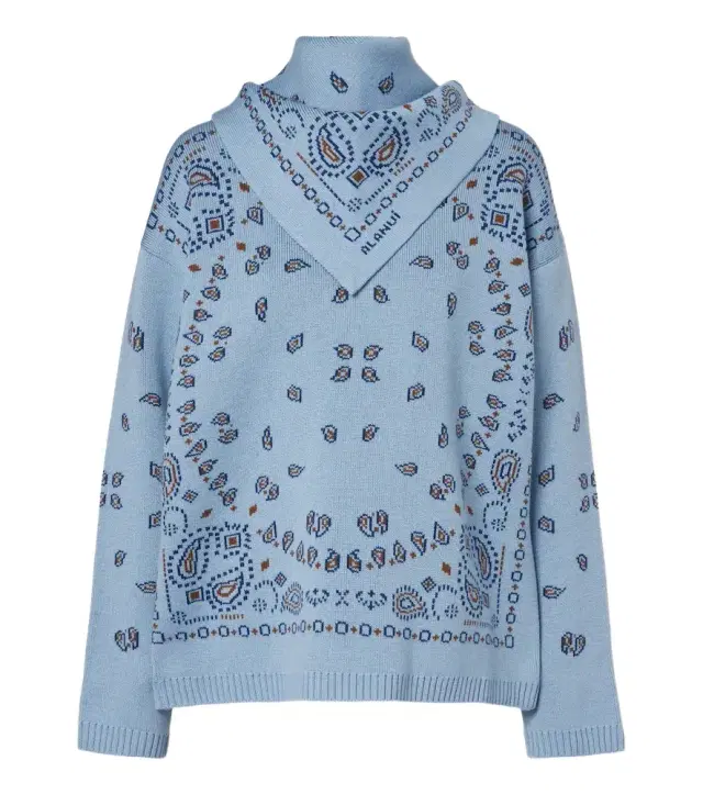 Bandana Jacquard virgin wool sweater