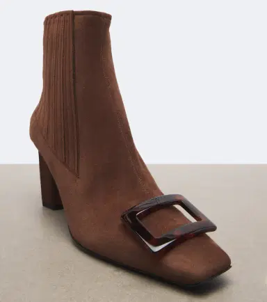 Roger Vivier Belle Vivier suede ankle boots | Thumbnail 4 Roger Vivier Belle Vivier suede ankle boots | Thumbnail 4