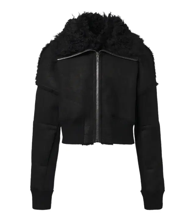 Rick Owens Flight cropped leather jacket