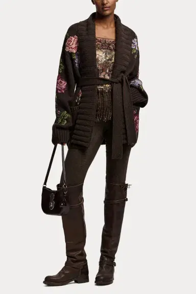 Ralph Lauren Floral Shawl Collar Cardigan | Thumbnail 2