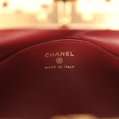 Chanel Chanel Large "Cheetah Print" Clutch with Chain Beige Calf Hair, Black Leather Gold Hardware | Thumbnail 10