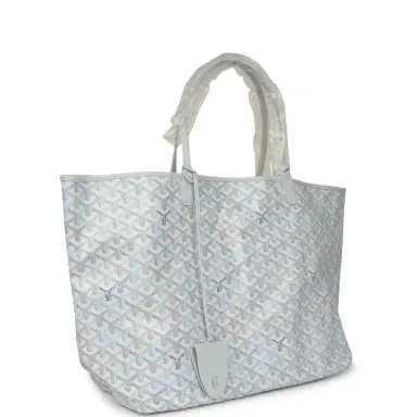 goyard Goyard Goyardine Polar Blue Saint Louis GM Tote Palladium Hardware | Thumbnail 2