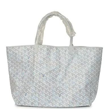 goyard Goyard Goyardine Polar Blue Saint Louis GM Tote Palladium Hardware | Thumbnail 4