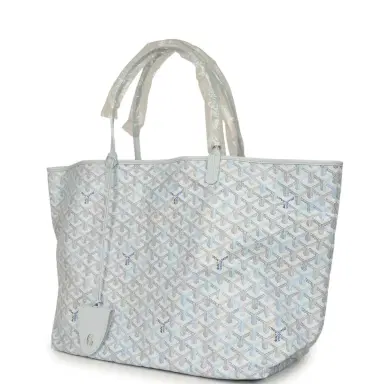 goyard Goyard Goyardine Polar Blue Saint Louis GM Tote Palladium Hardware | Thumbnail 5