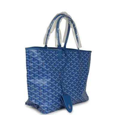 goyard Goyard Goyardine Sky Blue Saint Louis PM Tote Bag Palladium Hardware | Thumbnail 2 goyard Goyard Goyardine Sky Blue Saint Louis PM Tote Bag Palladium Hardware | Thumbnail 2