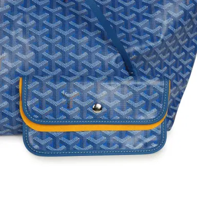 goyard Goyard Goyardine Sky Blue Saint Louis PM Tote Bag Palladium Hardware | Thumbnail 7 goyard Goyard Goyardine Sky Blue Saint Louis PM Tote Bag Palladium Hardware | Thumbnail 7