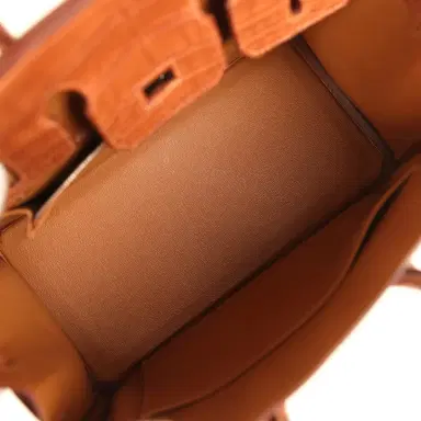 HERMÈS Hermes Birkin 25 Gold Matte Alligator Palladium Hardware | Thumbnail 8 HERMÈS Hermes Birkin 25 Gold Matte Alligator Palladium Hardware | Thumbnail 8