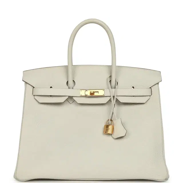 HERMÈS Hermes Birkin 35 Gris Pale Togo Gold Hardware