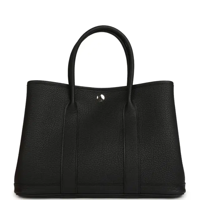 HERMÈS Hermes Garden Party 36 Black Negonda Palladium Hardware