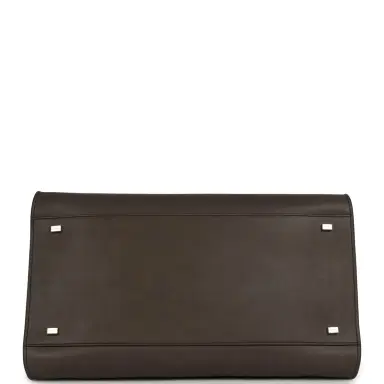The Row The Row Soft Margaux 15 Mid Grey Saddle Leather Silver Hardware | Thumbnail 6 The Row The Row Soft Margaux 15 Mid Grey Saddle Leather Silver Hardware | Thumbnail 6