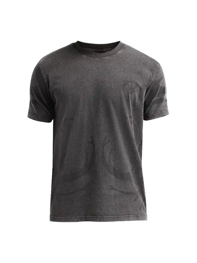 RTA Men's CHAPARRAL Liam Cotton Graphic T-Shirt - Black Beetle