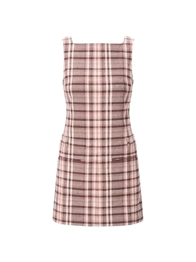 Staud Women's Shea Plais Linen-Blend Mini Dress - Tuscany Plaid