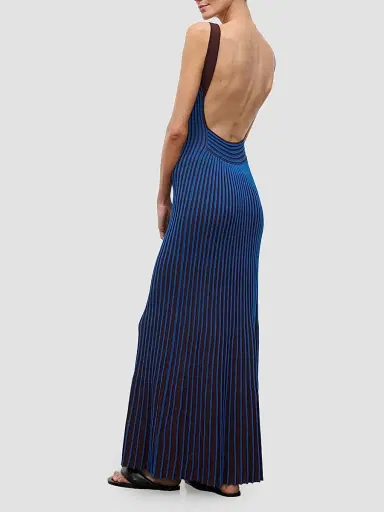 Staud Women's Claretta Gradient Rib Maxi Dress | Thumbnail 5 Staud Women's Claretta Gradient Rib Maxi Dress | Thumbnail 5