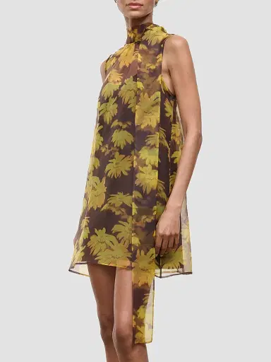 Staud Women's Albee Floral Mini Dress | Thumbnail 4 Staud Women's Albee Floral Mini Dress | Thumbnail 4