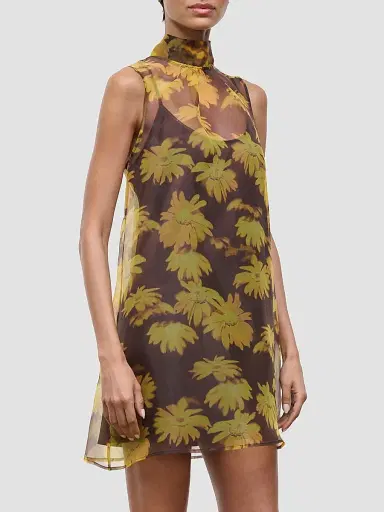 Staud Women's Albee Floral Mini Dress | Thumbnail 5 Staud Women's Albee Floral Mini Dress | Thumbnail 5
