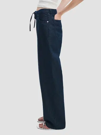 rag & bone Women's Phoebe Drawstring Jeans - Dusk Rinse - Size Small | Thumbnail 6