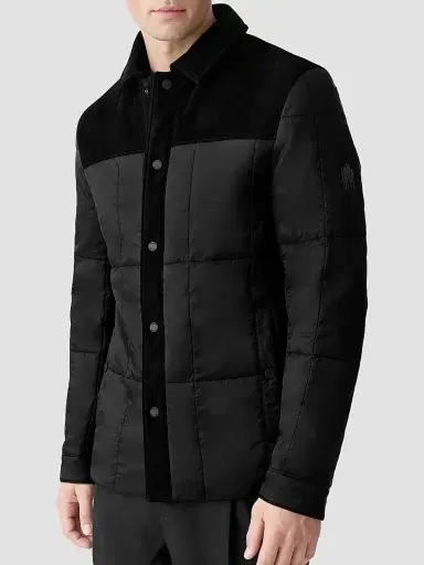 Mackage Men's Henrik Mixed-Media Suede Shirt Jacket - Black - Size 46 | Thumbnail 5 Mackage Men's Henrik Mixed-Media Suede Shirt Jacket - Black - Size 46 | Thumbnail 5