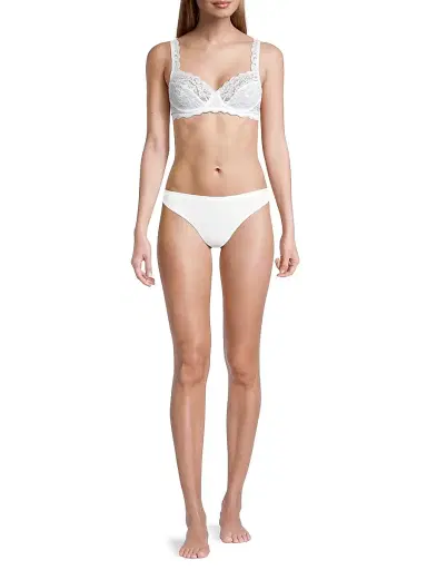 Hanro Women's Luxury Moments Underwire Bra - White | Thumbnail 2 Hanro Women's Luxury Moments Underwire Bra - White | Thumbnail 2