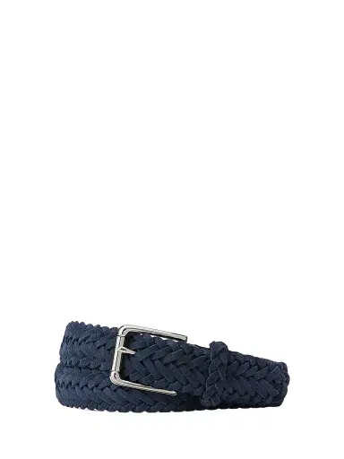 Ralph Lauren Purple Label Men's Braided Suede Belt | Thumbnail 1 Ralph Lauren Purple Label Men's Braided Suede Belt | Thumbnail 1