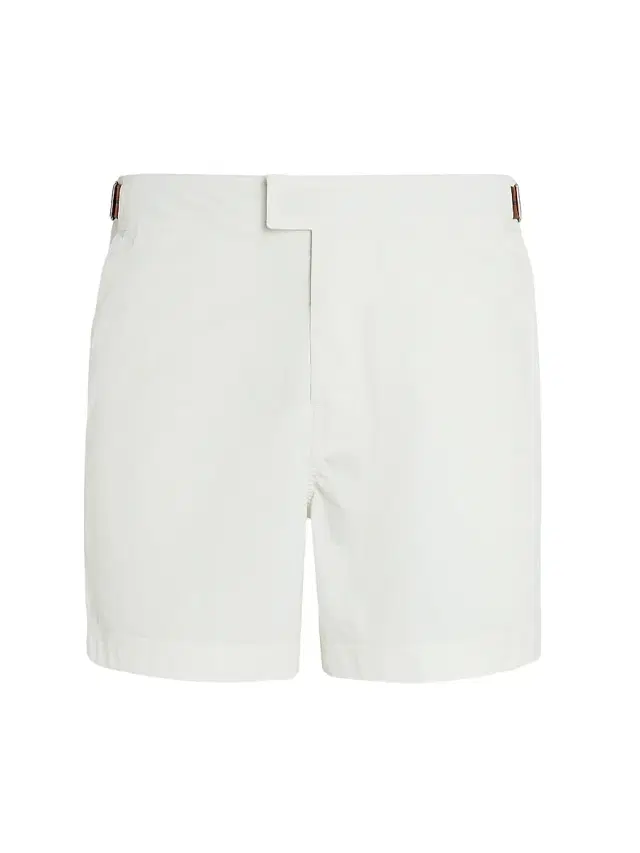 ZEGNA Men's 232 Road Brand Mark Swim Boxers - White