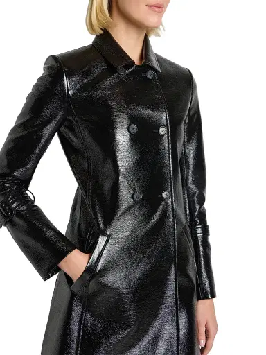 Courrèges Women's Double-Breasted Vinyl Coat | Thumbnail 6 Courrèges Women's Double-Breasted Vinyl Coat | Thumbnail 6
