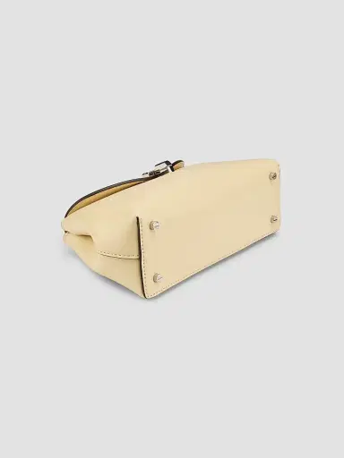 TOTEME Women's Mini T-Lock Leather Clutch - Champagne | Thumbnail 6