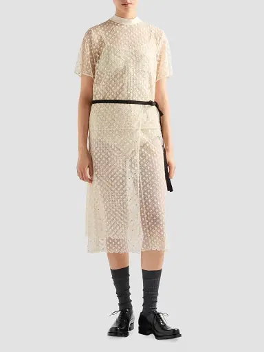 Prada Women's Embroidered Lace Top | Thumbnail 2