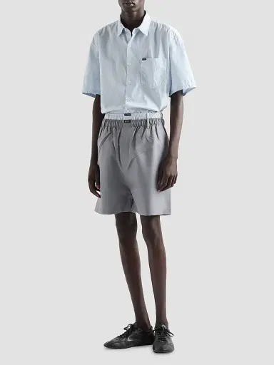 Prada Men's Short-Sleeved Cotton Shirt | Thumbnail 2