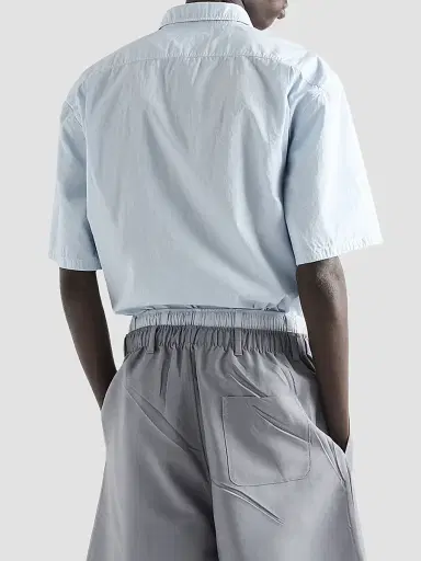 Prada Men's Short-Sleeved Cotton Shirt | Thumbnail 4