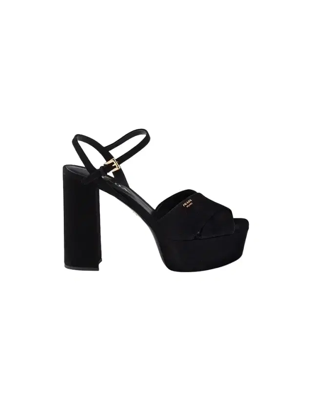 Prada Women's Suede Platform Sandals - Black