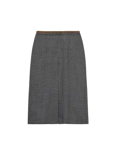 Prada Women's Rush Stitch Midi Skirt - Grey - Size 8 | Thumbnail 1 Prada Women's Rush Stitch Midi Skirt - Grey - Size 8 | Thumbnail 1