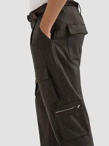 Brunello Cucinelli Men's Virgin Wool Flannel Trousers with Cargo Pockets | Thumbnail 5 Brunello Cucinelli Men's Virgin Wool Flannel Trousers with Cargo Pockets | Thumbnail 5
