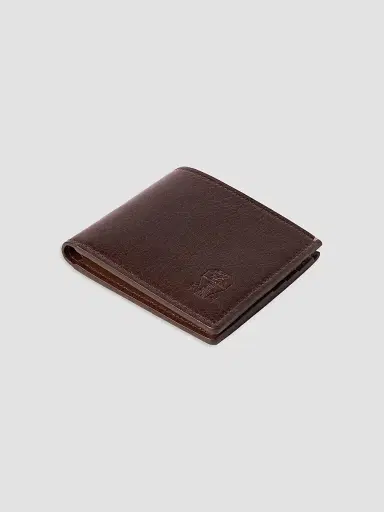 Brunello Cucinelli Men's Brushed Leather Wallet - Brown | Thumbnail 3