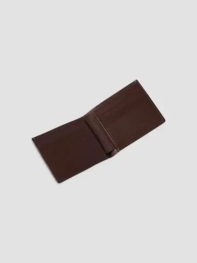 Brunello Cucinelli Men's Brushed Leather Wallet - Brown | Thumbnail 4